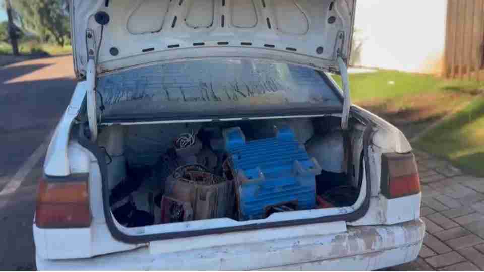 Homens são detidos com motores utilizados em silos, em Santa Tereza do Oeste