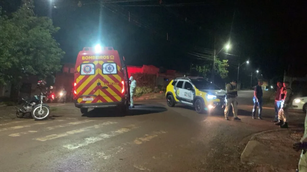IVAIPORÃ – Mulher fica ferida em acidente com moto e PM apreende motocicleta