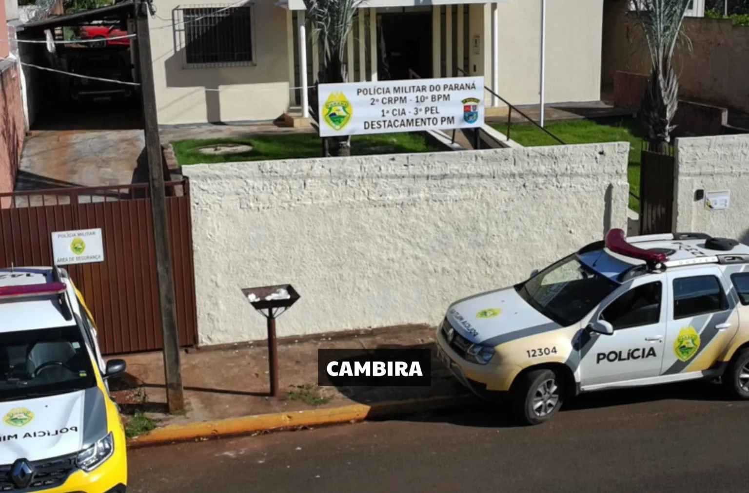 CAMBIRA – Motorista ouve barulho e descobre tiro no carro