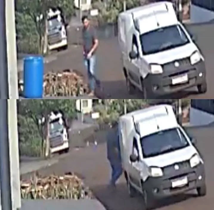 BORRAZÓPOLIS – Tambor é levado da frente de residência e imagens podem ajudar a identificar envolvidos