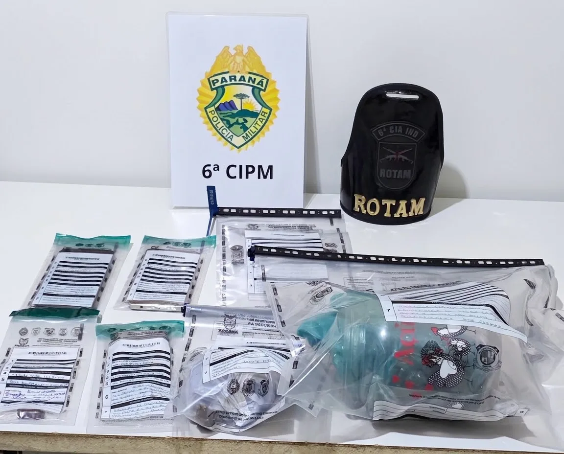 FAXINAL – ROTAM prende dois por tráfico após motorista tentar fugir e atropelar policial