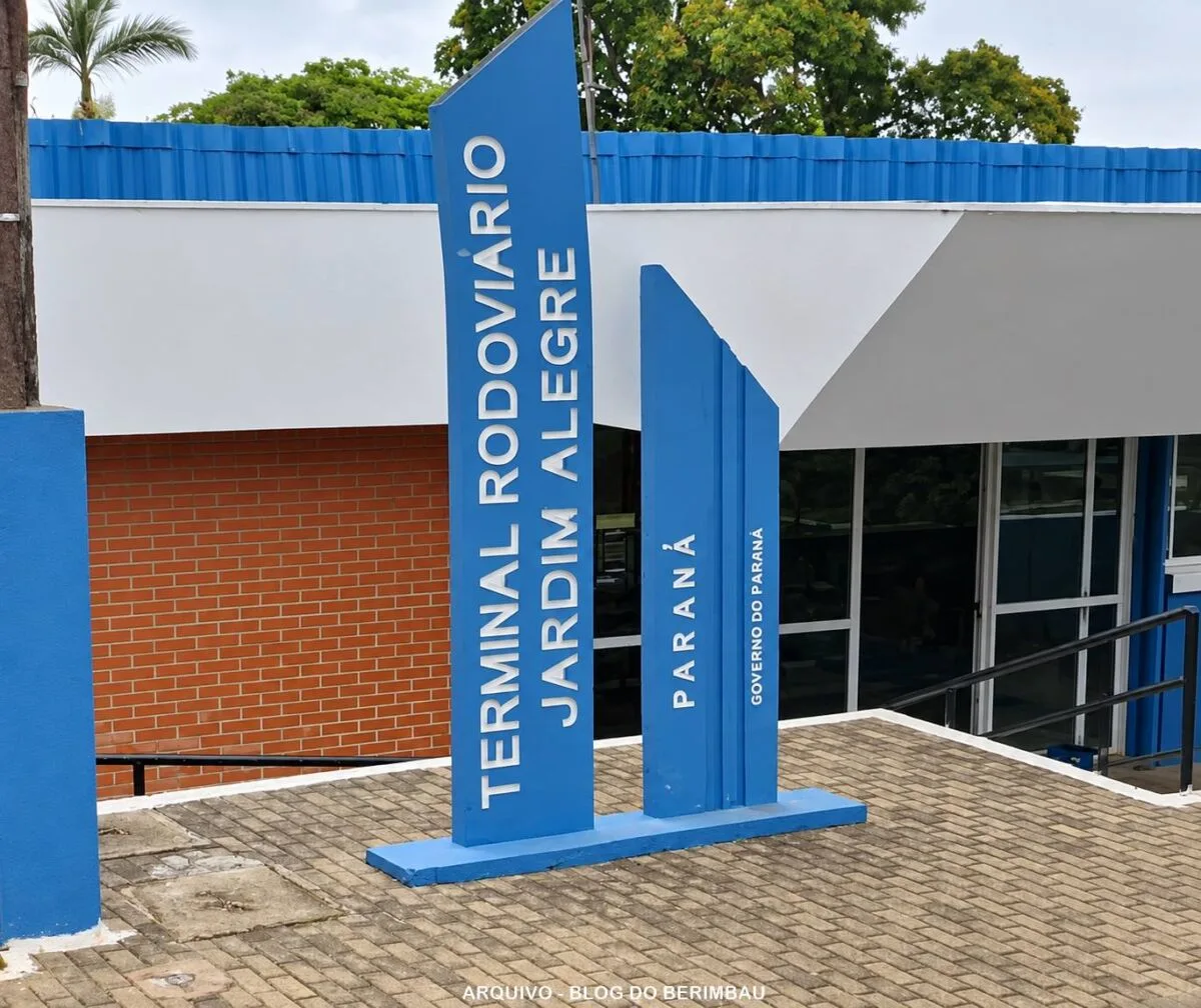 JARDIM ALEGRE – Homem é preso após danificar rodoviária e alegar decepção amorosa