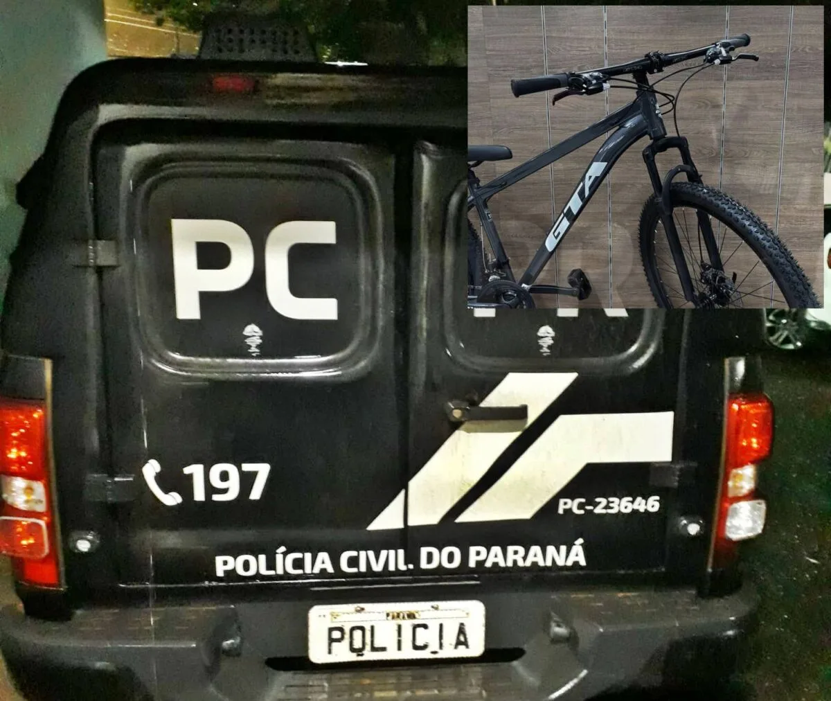 FAXINAL – Homem de 53 anos é preso após furtar bicicleta e alegar que pensou estar abandonada