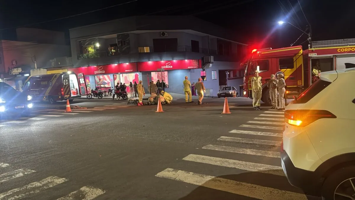 IVAIPORÃ – Três pessoas ficam feridas em dois acidentes envolvendo motocicletas