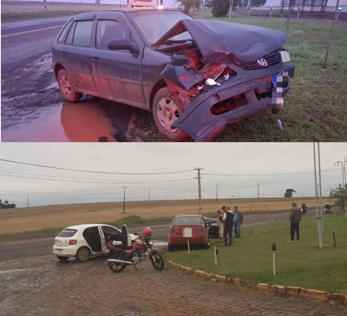 IVAIPORÃ – Mais detalhes da colisão entre dois carros em frente Posto Ouro