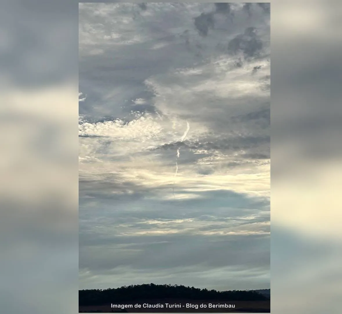 RIO BOM – Moradora registra formação curiosa no céu após temporal na região