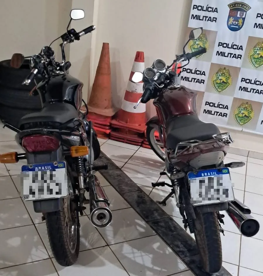 FAXINAL – Dois motociclistas sem CNH são detidos após manobras perigosas perto do Lago Saracura