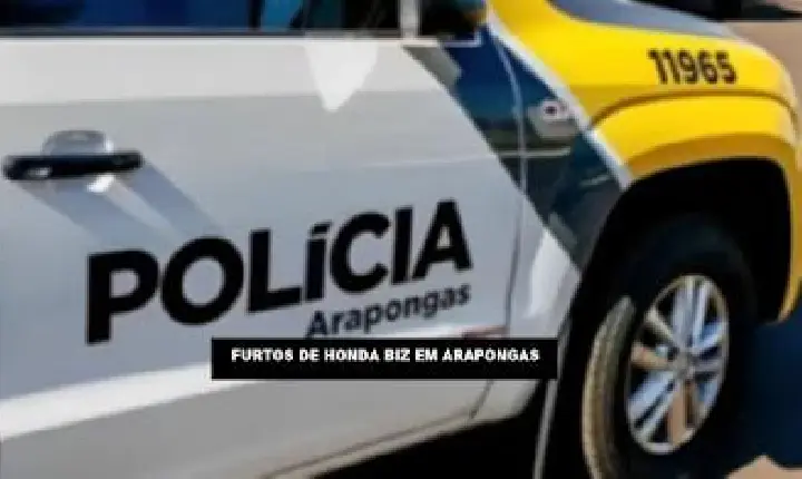 ARAPONGAS - Dois furtos de Honda Biz e um cumprimento de mandado judicial