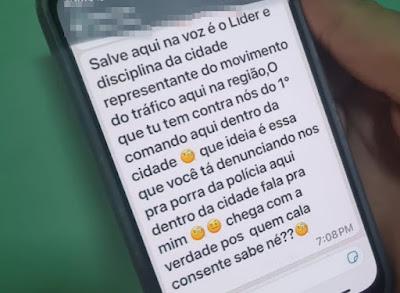 BORRAZÓPOLIS - Estelionatário se intitula líder do tráfico para aplicar golpes