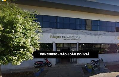 CONCURSO - Prefeitura de São João do Ivaí abriu concurso público