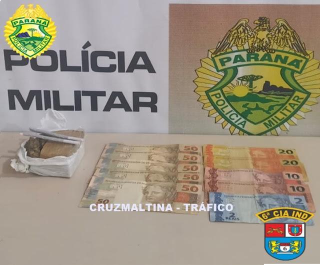 TRÁFICO - Polícia Militar de Faxinal prende acusado de tráfico em Cruzmaltina