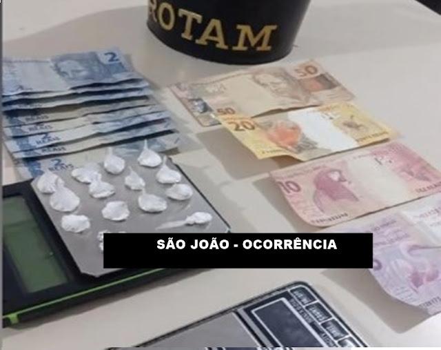 SÃO JOÃO - Equipe ROTAM registra ocorrência com apreensão de droga